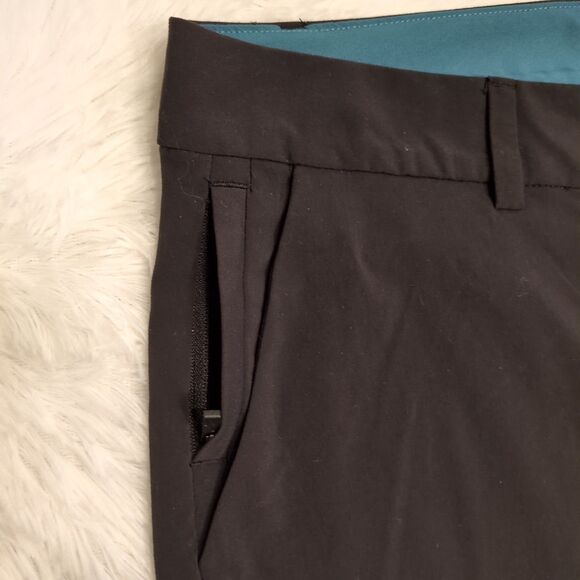 Eddie Bauer Travex Ankle Pants Womens 8‎ Black Nylon Stretch Pocket Outdoor Hike - Picture 3 of 14